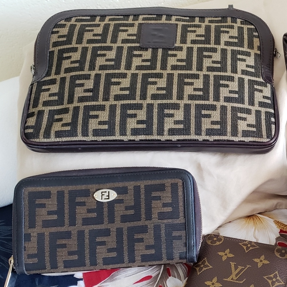 Fendi clutch bag purse